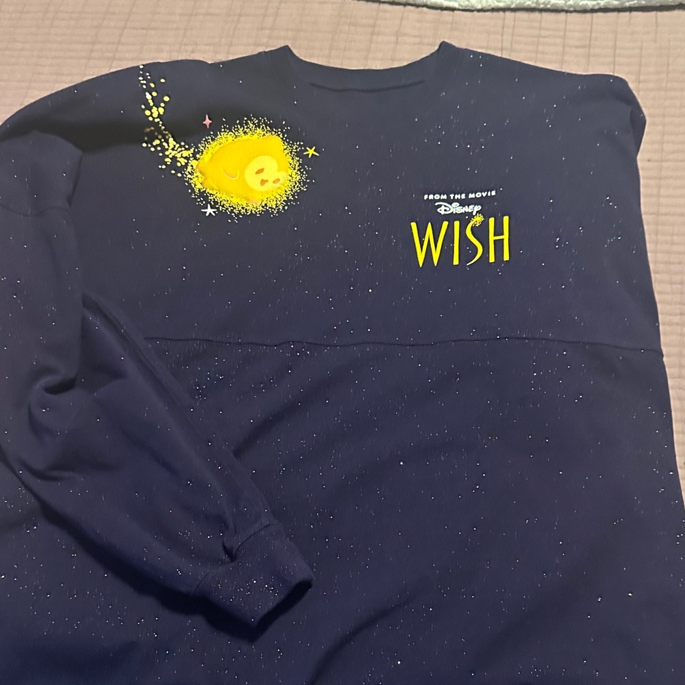 Disney Wish Navy and Yellow Sweatshirt